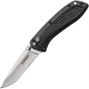 Gerber 3240 US Assist Plunge Lock Assist Open Bead Blast Knife Black Handles