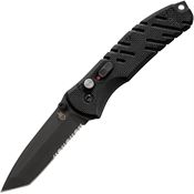 Gerber 0845 Propel Black Button Lock Knife Black G10 Handles