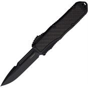Guardian Tactical 92111 Auto Recon 035 Black MagnaCut Spear Point OTF Knife Black/Carbon Fiber Handles