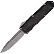 Guardian Tactical 92511 Auto Recon 035 Stonewash MagnaCut Spear Point OTF Knife Black/Carbon Fiber Handles