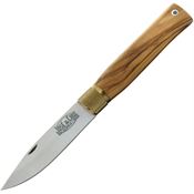Jose Da Cruz IM85005 Large Merendeira Satin Clip Point Folder Knife Olive Wood Handles