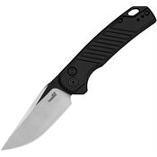 Kershaw 7305 Auto Launch 23 Satin Button Lock Knife Black Anodized Aluminum Handles