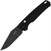 Kershaw 6106BLK Bel Air Black MagnaCut Clip Point DuraLock Knife Black G10 Handles