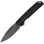 Kershaw 7038G10 Auto Launch Blackwash MagnaCut Spear Point Knife Iridium/Black G10 Handles