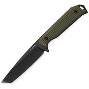 Kizer I1045MT2 Begleiter Black AEB-L Tanto Fixed Blade Knife Green G10 Handles