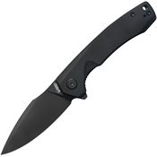Kubey 901Y Calyce Blackwash 14C28N Linerlock Knife Black G10 Handles