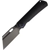 Kunwu K711TR24 Cochise Black DLC Vancron Framelock Knife Honeydew Texture Titanium Handles