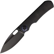 Kunwu K709T4 Excalibur Black DLC Framelock Knife Black DLC Coated Titanium Handles