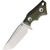 Medford 053VTQ10KO Micro Tumbled 20CV Tanto Fixed Blade Knife OD Green G10 Handles