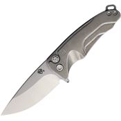 Medford T394TQ01TM Smooth Criminal Tumbled S45VN Drop Point Button Lock Knife Tumbled Titanium Handles