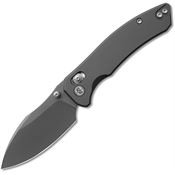 Miguron 820ADG Norsa Gray D2 Crossbar Lock Knife Dark Gray Aluminum Handles
