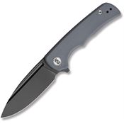 Miguron 810DG Talism Gray D2 Drop Point Linerlock Knife Gray G10 Handles