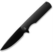Miguron 811BK Perism Black D2 Drop Point Linerlock Knife Black G10 Handles