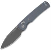 Miguron 817ADG Vakor Gray 14C28N Drop Point Crossbar Lock Knife Gray G10 Handles
