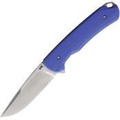 MK Knives & Tools MKBP002 Humbler Skyline Satin MagnaCut Drop Point Linerlock Knife Blue Carbontex G10 Handles