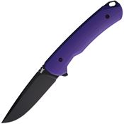 MK Knives & Tools MKBP003 Humbler Nightberry Blackwash MagnaCut Drop Point Linerlock Knife Purple G10 Handles