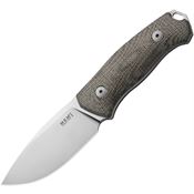 MKM-Maniago SLGC Small LOV Satin M390 Drop Point Fixed Blade Knife Green Micarta Handles