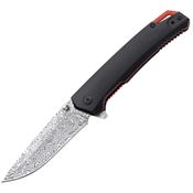 Mtech 2018BK Assist Open Black Drop Point Linerlock Knife Black Anodized Aluminum Handles