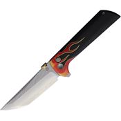 North Mountain Blade 2406HR Chop 2 Tanto Button Lock Knife Hot Rod G10 Handles