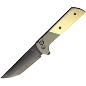 North Mountain Blade 2407CDMD Chop 2 Black Tanto Button Lock Knife Damascus Pattern Handles