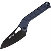 Ontario 4320GREYTC Camp Plus EDC Black Cleaver Linerlock Knife Gray Handles