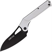 Ontario 4320WHTC Camp Plus EDC Black Cleaver Linerlock Knife White Handles