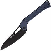 Ontario 4325GREY Camp Plus EDC Black Cleaver Linerlock Knife Gray Handles