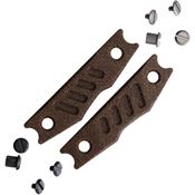 Petrified Fish E18BRMOL Bison L Scales Brown Micarta