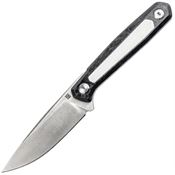 Real Steel 3501FW Dex Apex Satin M390 Fixed Blade Knife White G10 - Carbon Fiber Hanldes