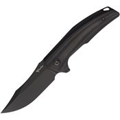 Reate 199 Jack Jr Black S30V Clip Point Framelock Knife Black/Carbon Fiber Handles