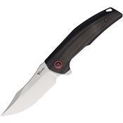 Reate 201 Jack Jr Satin S30V Clip Point Framelock Knife Black/Carbon Fiber Handles