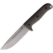 Reiff VN119BLGBLKA Vicon Stonewash MagnaCut Clip Point Fixed Blade Knife Black G10 Handles