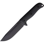 Reiff VN11BBLGBLKA Vicon Black MagnaCut Clip Point Fixed Blade Knife Black G10 Handles