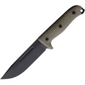 Reiff VN11BODGBLKA Vicon Black MagnaCut Clip Point Fixed Blade Knife Green G10 Handles