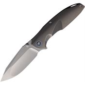 Remette RTCLT2 Cool Whale M390 Framelock Knife Dark Gray Titanium Handles
