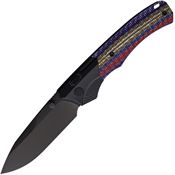 Remette WD107TNC WD107 Black M390 Button Lock Knife Multi Carbon Fiber Handles