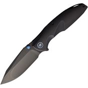 Remette RTCLT4 Cool Whale Black M390 Framelock Knife Blackwash Titanium Handles