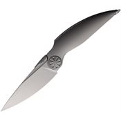 Rike 140121 Predator P Satin M390 Framelock Knife Bead Blast Titanium Handles