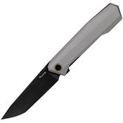 Ruike P166AK P166 Black 14C28N Tanto Linerlock Knife Gray Aluminum Handles