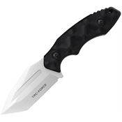 Tac Force FIX121LSW Stonewash Tanto Fixed Blade Knife Black Nylon Handles