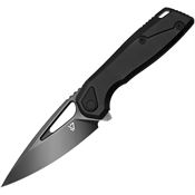 Vanguard G033 StarRunner Black Simi Mirror M390 Framelock Knife Black Titanium Handles