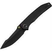 WE 240861 Ryson Blackwash M390 Harpoon Framelock Knife Black Titanium Handles