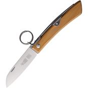 Windmuhlenmesser 178080050 IBEX 80mm Satin Sheepsfoot Ratchet Lock Knife Olive Wood Handles