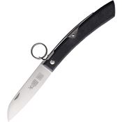 Windmuhlenmesser 178100651 IBEX 100mm Satin Sheepsfoot Ratchet Lock Knife Black Handles