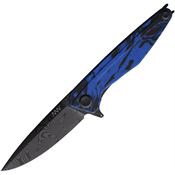 Acta Non Verba 300073 Z300 Black Deco Linerlock Blue Velvet G10 Handles