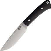Bark River 114MBC Highland Special Satin A2 Drop Point Fixed Blade Knife Black Micarta Handles