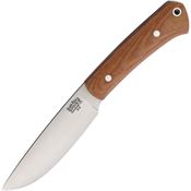 Bark River 114MNC Highland Special Satin A2 Drop Point Fixed Blade Knife Natural Micarta Handles