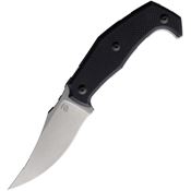 Bastinelli Creations S267 Mood Stonewash Magnacut Fixed Blade Knife Black G10 Handles