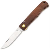 Boker Plus P01BP0041 Rusticus Medium Satin Linerlock Knife Beechwood Handles
