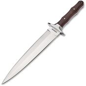 Boker 02BA5918GX Colmillo GX Satin Dagger Fixed Blade Knife Brown Wood Handles